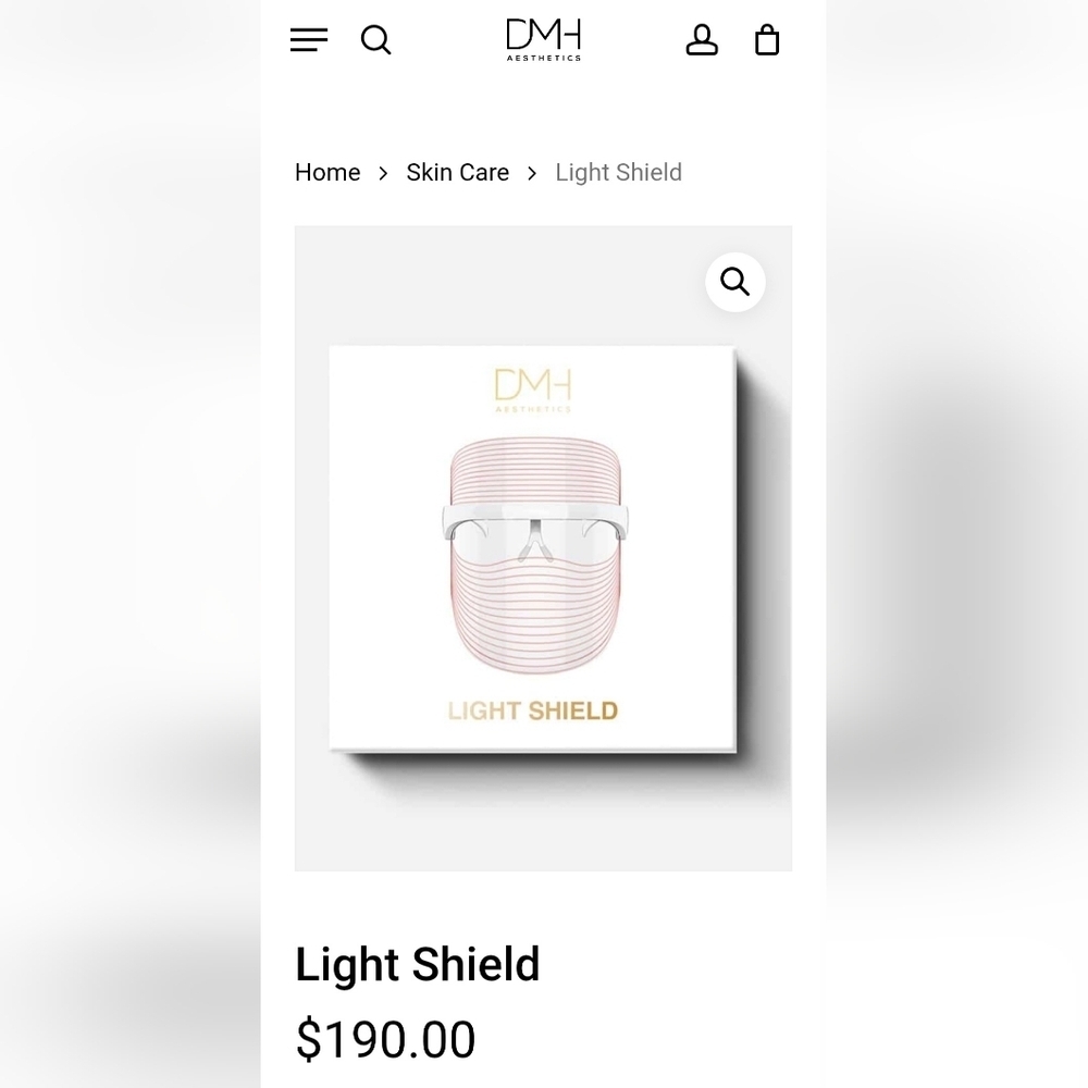DMH Aesthetics Light Shield LED Light Therapy Mask Red, Blue, Amber - New In Box - Picture 4 of 8
